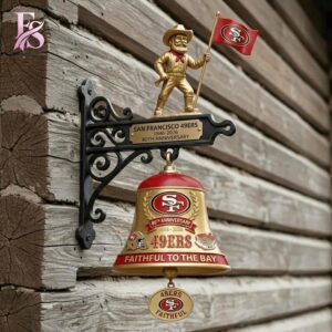Premium view of San Francisco 49ers Faithful To The Bay Wall Bell 1 with a bold design and everyday appeal.