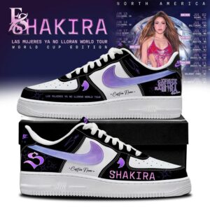 Modern Shakira Las Mujeres Ya No Lloran Tour 2026 Nike Air Force 1 1 1 showcasing a unique look and comfortable feel.