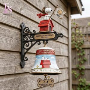 Snoopy 75th Anniversary Wall Bell 1 fashion product showcasing a stylish modern design with premium quality details and a trendy everyday look.