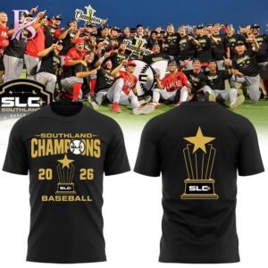 Stylish Southland Conference Baseball Champions 2026 Shirt 1 with a modern look and comfortable everyday appeal.