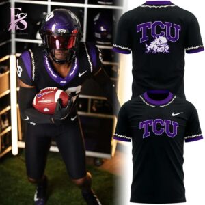 High-quality TCU Horned Frogs football Shirt 1 designed for comfort, style, and daily wear.