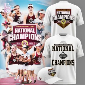 High quality fashion apparel suitable for daily wear and casual outfits Texas A an M Women Tennis NATIONAL CHAMPIONS 2026 Shirt 1