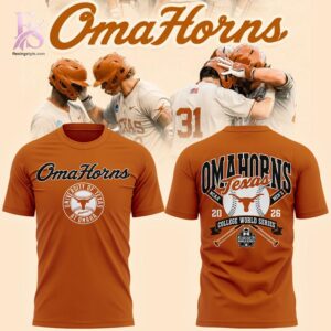 Trendy fashion product featured in Texas Longhorns 2026 Baseball College World Series Omahorns Shirt 1 with a contemporary silhouette, comfortable fit, and versatile styling options.