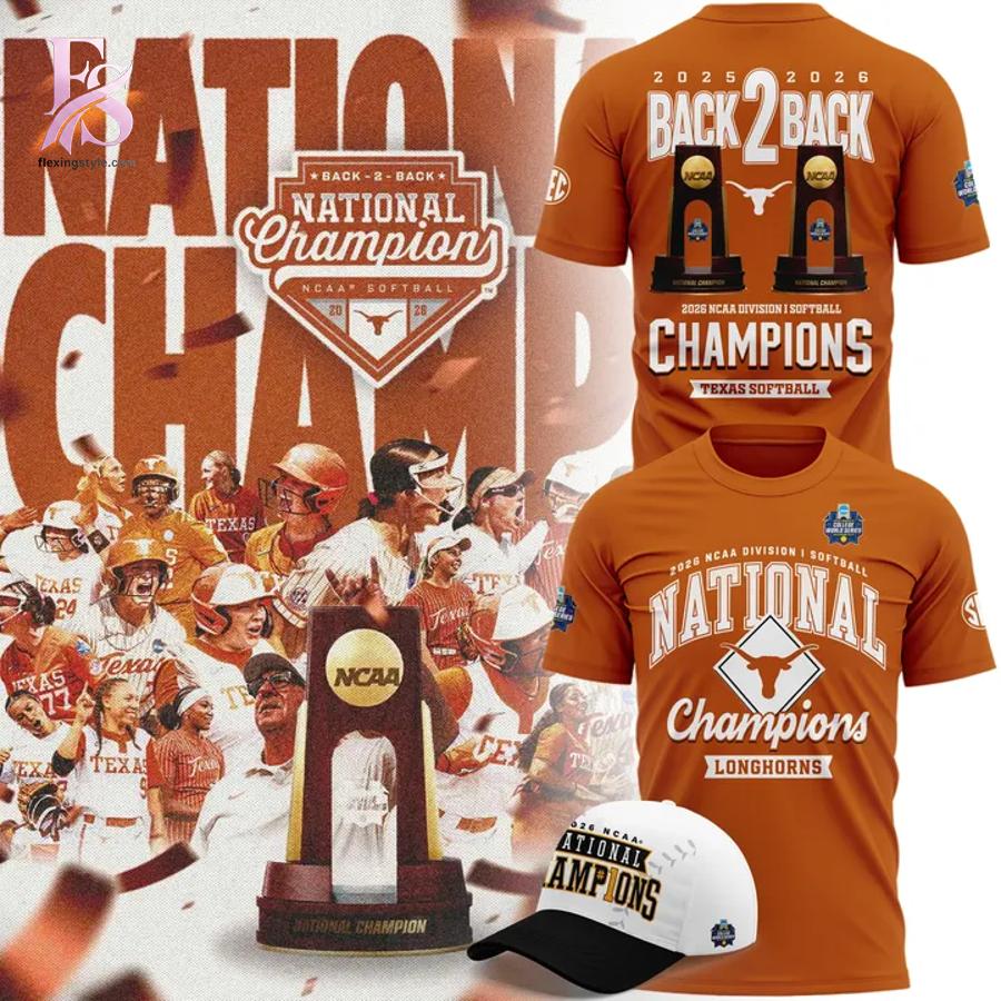 High-quality Texas Longhorns 2026 NCAA Softball Women s College World Series National Champions T Shirt 1 designed for comfort, style, and daily wear.