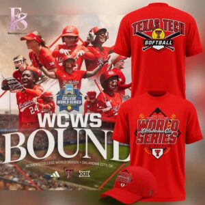 High quality fashion apparel suitable for daily wear and casual outfits Texas Tech Softball 2026 World Series Shirt 1