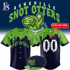 High-quality The Asheville Tourists Snot Otters Baseball Jersey 1 designed for comfort, style, and daily wear.
