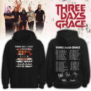 Stylish Three Days Grace Alienation Tour 2026 Hoodie 1 with a modern look and comfortable everyday appeal.