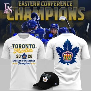 Premium view of Toronto Marlies 2026 Eastern Conference Champions T Shirt 1 with a bold design and everyday appeal.