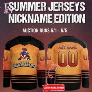 Tucson Roadrunners Summer 2026 Hockey Jersey 1 fashion product showcasing a stylish modern design with premium quality details and a trendy everyday look.