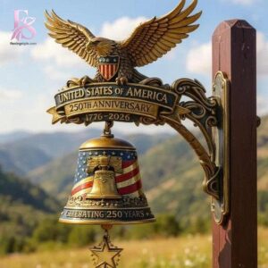 United States of America 250th Anniversary Wall Bell 1 fashion product showcasing a stylish modern design with premium quality details and a trendy everyday look.