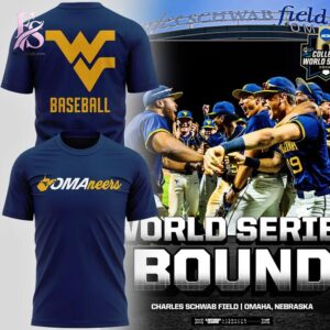High-quality West Virginia Mountaineers 2026 NCAA Baseball Men s College World Series Omaneers Shirt 2 designed for comfort, style, and daily wear.