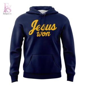 Premium view of West Virginia Mountaineers Jesus Won Hoodie 2 with a bold design and everyday appeal.