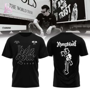Stylish YUNGBLUD Idols The World Tour 2026 Shirt 1 with a modern look and comfortable everyday appeal.