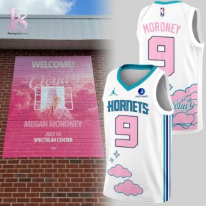 Close-up image of 2026 Megan Moroney x Charlotte Hornets Jersey 1 showcasing its distinctive craftsmanship.