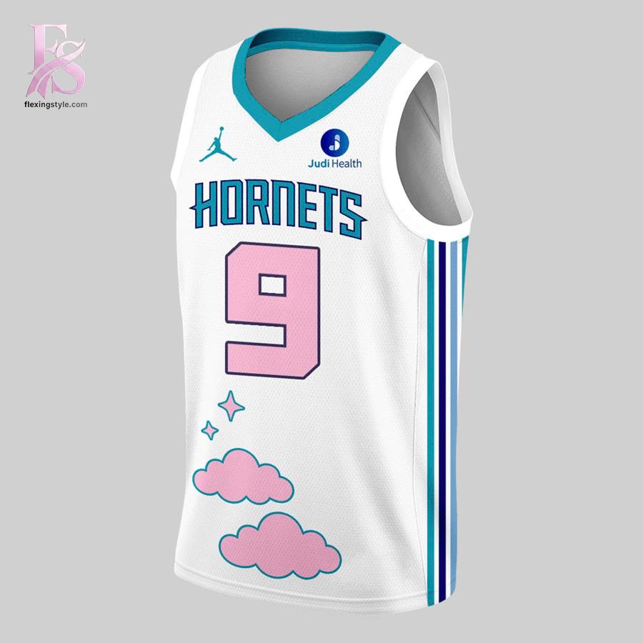 Close-up image of 2026 Megan Moroney x Charlotte Hornets Jersey 2 showcasing its distinctive craftsmanship.