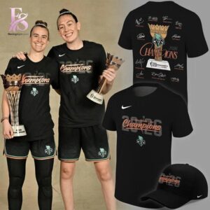 Premium view of 2026 New York Liberty WNBA Commissioner s Cup Champions Nike Locker Room T Shirt 1 with a bold design and everyday appeal.