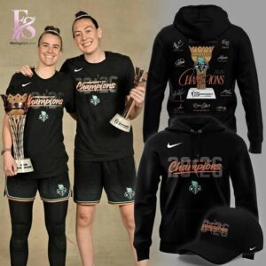 Premium view of 2026 New York Liberty WNBA Commissioner s Cup Champions Nike Locker Room T Shirt 2 with a bold design and everyday appeal.