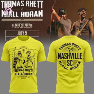 Premium look of 2026 Thomas Rhett Niall Horan x Nashville SC T Shirt 1 with eye-catching details and quality craftsmanship.