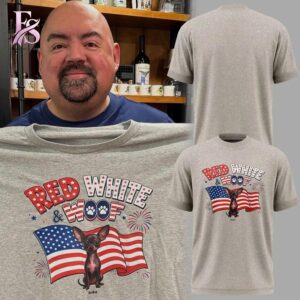 Contemporary fashion apparel in 4th of July Red White Woof T Shirt 1 featuring a clean design, quality materials, and a comfortable fit for daily wear.