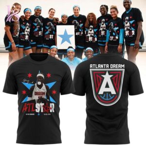 Contemporary fashion apparel in Atlanta Dream Black Rhyne Howard 2026 All Star Shirt 1 featuring a clean design, quality materials, and a comfortable fit for daily wear.