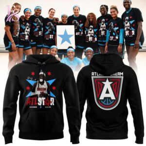 Contemporary fashion apparel in Atlanta Dream Black Rhyne Howard 2026 All Star Shirt 2 featuring a clean design, quality materials, and a comfortable fit for daily wear.