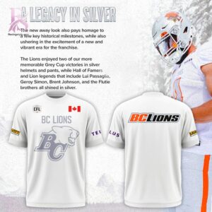 Contemporary fashion apparel in BC LIONS Pacific Frost 2026 Shirt 1 featuring a clean design, quality materials, and a comfortable fit for daily wear.