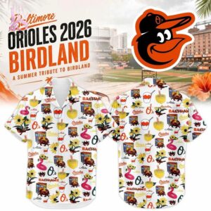 Close-up image of Baltimore Orioles 2026 Birdland Hawaiian Shirt 1 showcasing its distinctive craftsmanship.