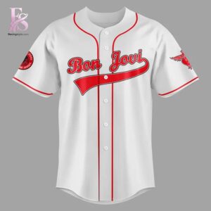 Close-up image of Bon Jovi Madison Square Garden Event Jersey 2 showcasing its distinctive craftsmanship.