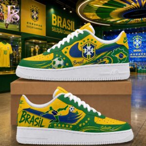 Premium look of Brasil Football Nike Air Force 1 1 with eye-catching details and quality craftsmanship.