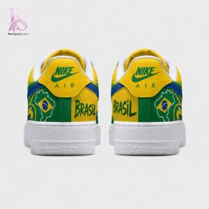 Premium look of Brasil Football Nike Air Force 1 2 with eye-catching details and quality craftsmanship.