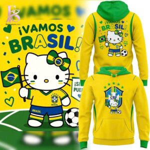 Brasil Soccer Hello Kitty Hoodie 1 featuring a standout look with carefully crafted details.