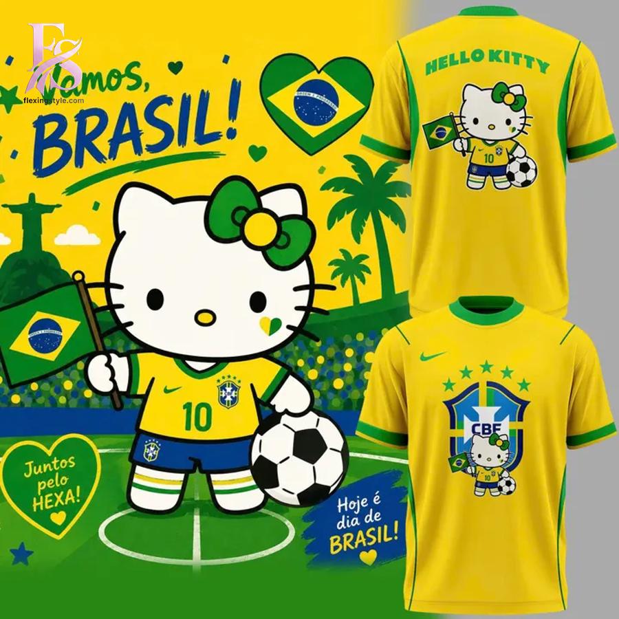 Brazil Soccer x Hello Kitty T Shirt 1 featuring a standout look with carefully crafted details.