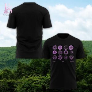 Close-up image of Clairo Sling 5 Year Anniversary T shirt 1 showcasing its distinctive craftsmanship.