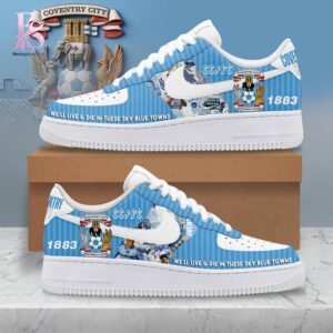 Premium look of Coventry City F C Nike Air Force 1 1 with eye-catching details and quality craftsmanship.