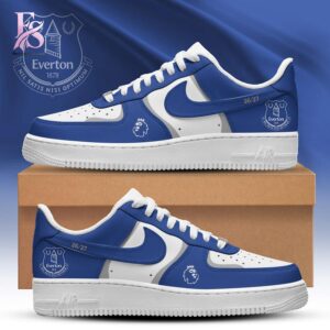 Contemporary fashion apparel in Everton EPL 26 27 Nike Air Force 1 1 featuring a clean design, quality materials, and a comfortable fit for daily wear.