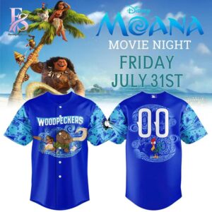Fayetteville Woodpeckers Moana Night 2026 Baseball Jersey 1 stylish fashion apparel for everyday casual wear with modern design and premium comfort