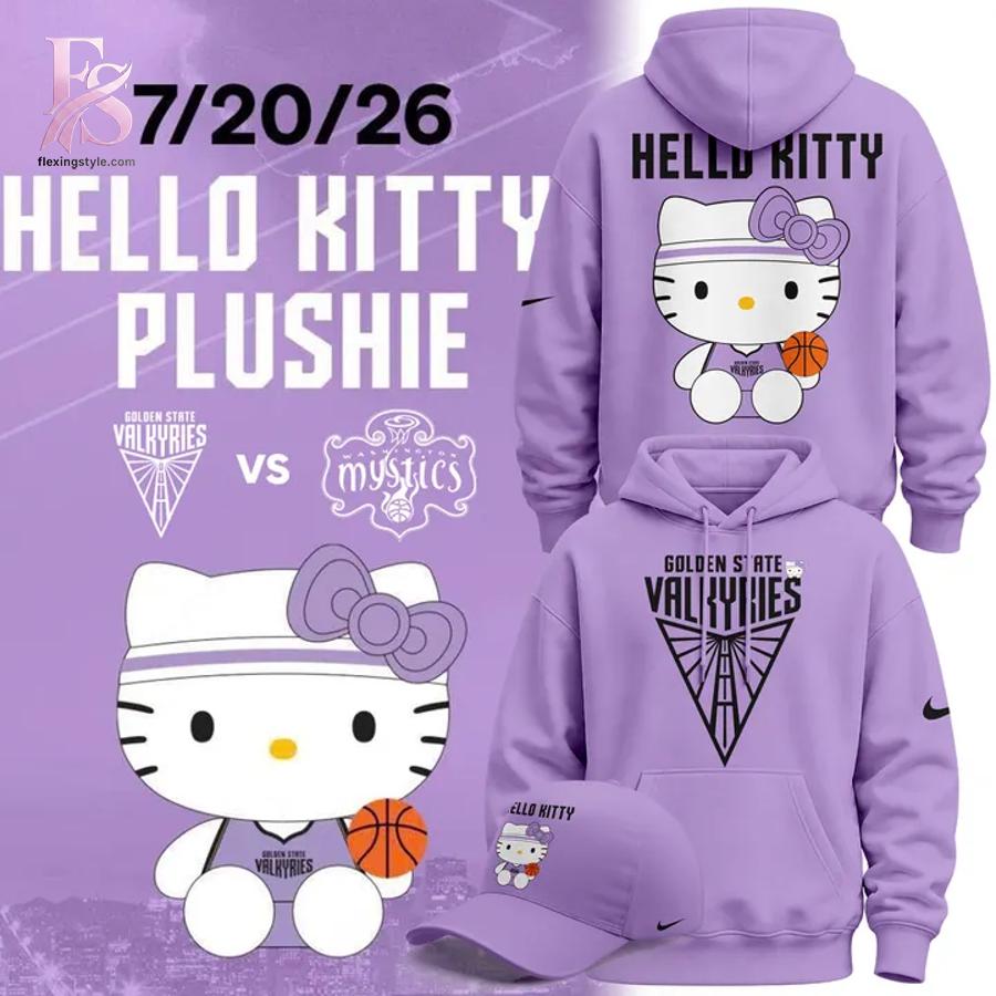 Contemporary fashion apparel in Golden State Valkyries Hello Kitty 2026 Shirt 3 featuring a clean design, quality materials, and a comfortable fit for daily wear.
