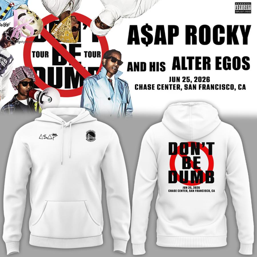 Contemporary fashion apparel in Golden State Warriors Rocky Warriors Tour Don t Be Dumb Hoodie 1 featuring a clean design, quality materials, and a comfortable fit for daily wear.