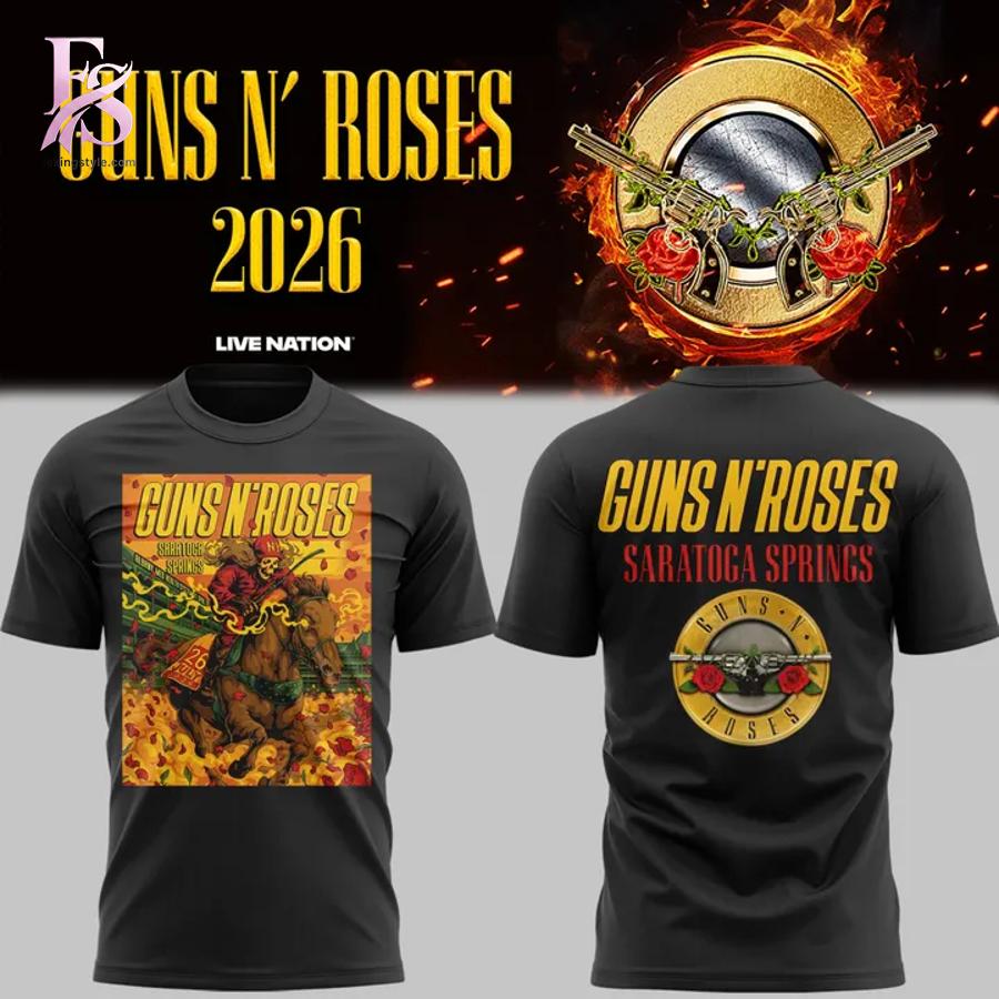 Premium look of Guns N Roses Saratoga Springs NY Event Shirt 1 with eye-catching details and quality craftsmanship.