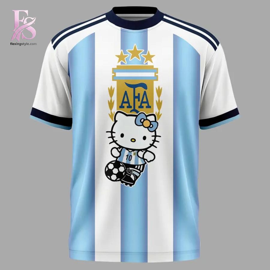 Hello Kitty x Selecci n Argentina World Cup T Shirt 2 featuring a standout look with carefully crafted details.