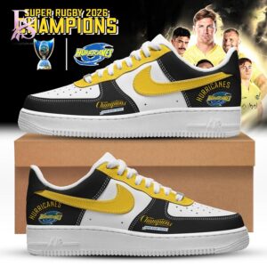 Contemporary fashion apparel in Hurricanes Super Rugby Pacific 2026 Champions Nike Air Force 1 1 featuring a clean design, quality materials, and a comfortable fit for daily wear.