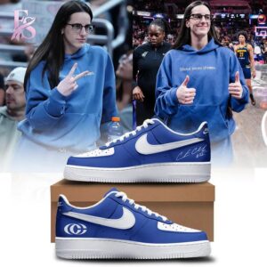Indiana Fever Caitlin Clark Logo and Signatures Air Force Shoes 1 featuring a standout look with carefully crafted details.