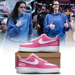 Indiana Fever Caitlin Clark Logo and Signatures Air Force Shoes 3 featuring a standout look with carefully crafted details.