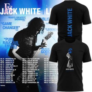 Premium look of Jack White Live 2026 Tour Tshirt 1 with eye-catching details and quality craftsmanship.