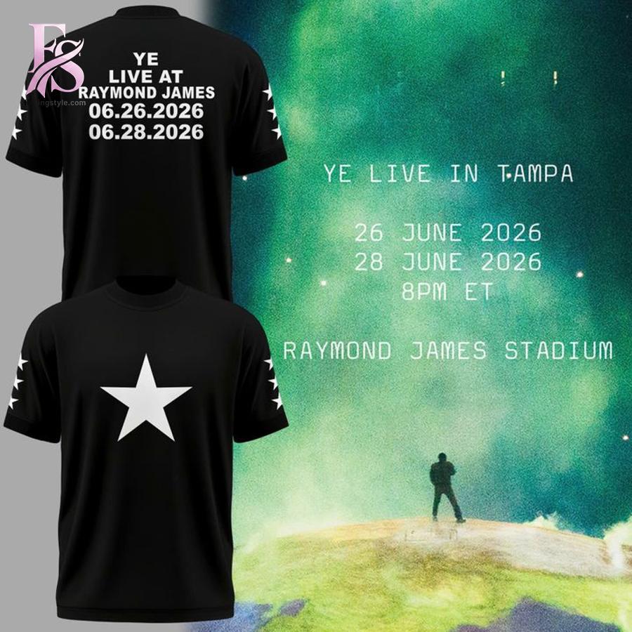 Contemporary fashion apparel in Kanye West Live At Raymond James Stadium Shirt 1 featuring a clean design, quality materials, and a comfortable fit for daily wear.