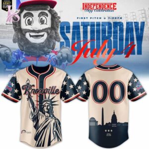 Knoxville Smokies Independence Day 2026 Jersey 1 featuring a standout look with carefully crafted details.