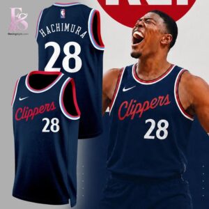 Contemporary fashion apparel in LA Clippers HACHIMURA 28 jersey 1 featuring a clean design, quality materials, and a comfortable fit for daily wear.