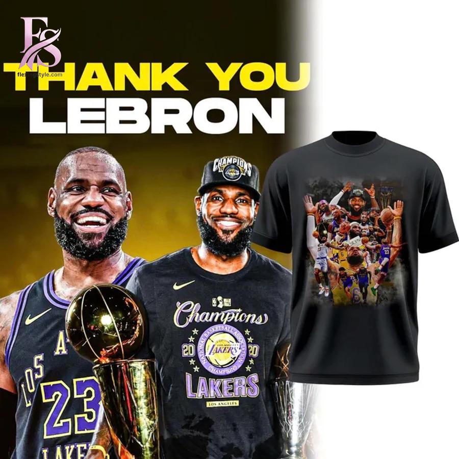 Los Angeles Lakers LeBron James Tribute T Shirt 1 featuring a standout look with carefully crafted details.