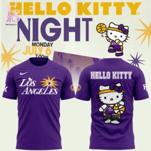 Premium view of Los Angeles Sparks Hello Kitty Shirt 1 with a bold design and everyday appeal.
