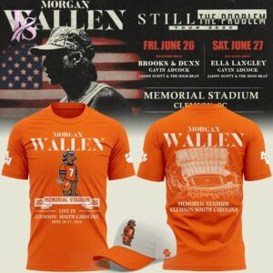 Morgan Wallen tour Clemson Memorial Stadium 2026 Shirt 1 featuring a standout look with carefully crafted details.
